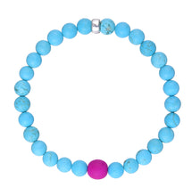 Load image into Gallery viewer, Rave Diva Turquoise Howlite Bracelet