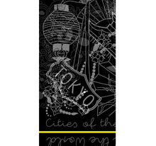 Load image into Gallery viewer, Cities of the World Tokyo Skinny Scarf