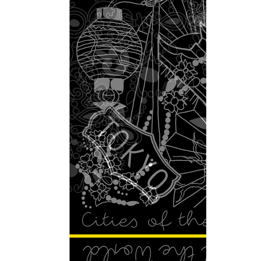 Cities of the World Tokyo Skinny Scarf