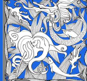 Atlantis Mermaid Skinny Scarf