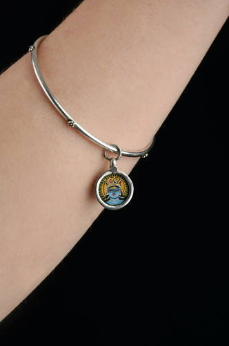 Maharaja and Maharani Bangle with Miniature Pendant