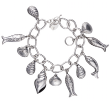 Load image into Gallery viewer, Sea Sirens Multi Charm Bracelet
