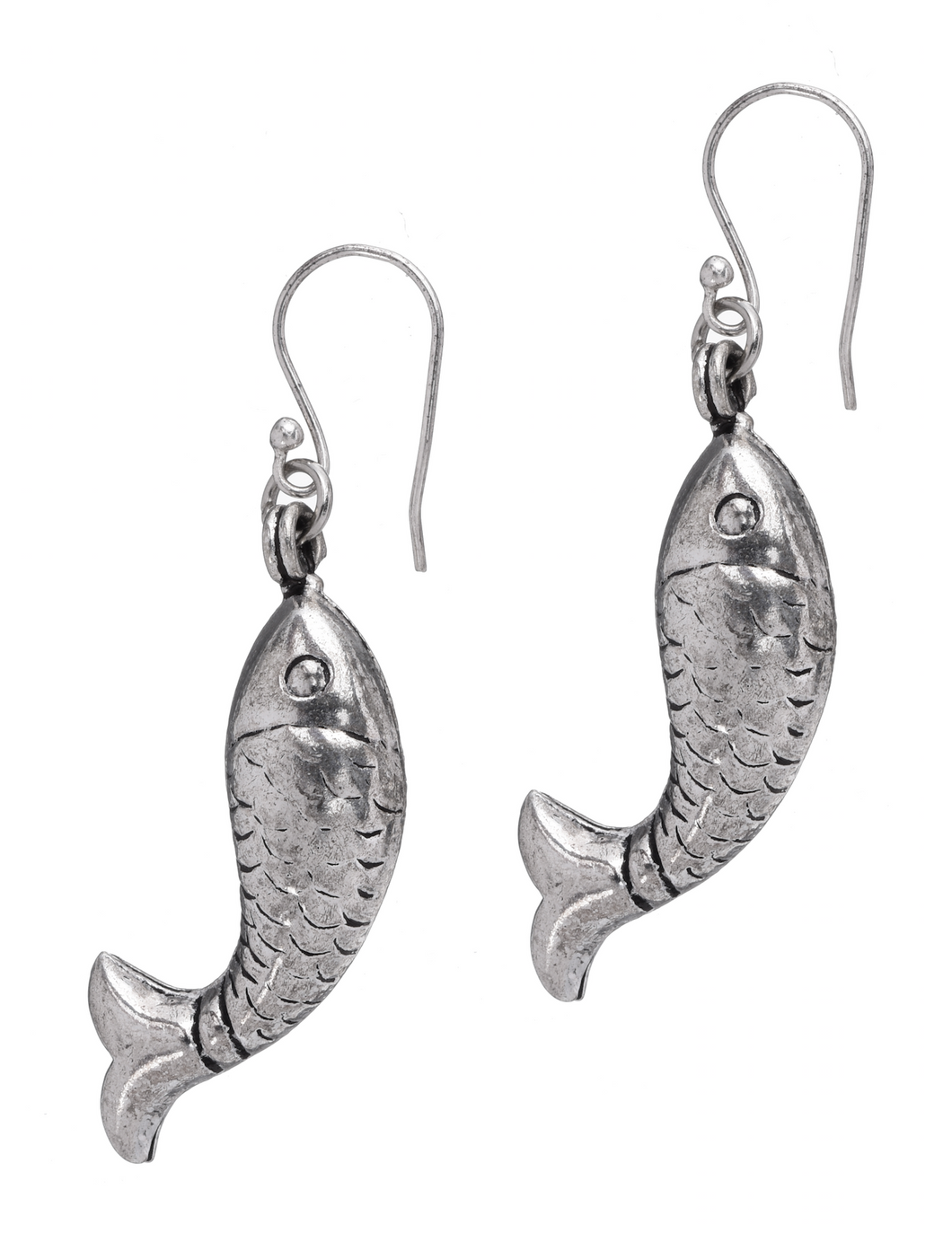 Sea Sirens Curved Fish Earrings