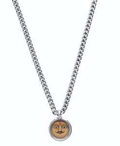 Maharaja and Maharani Chain Necklace with Miniature Pendant