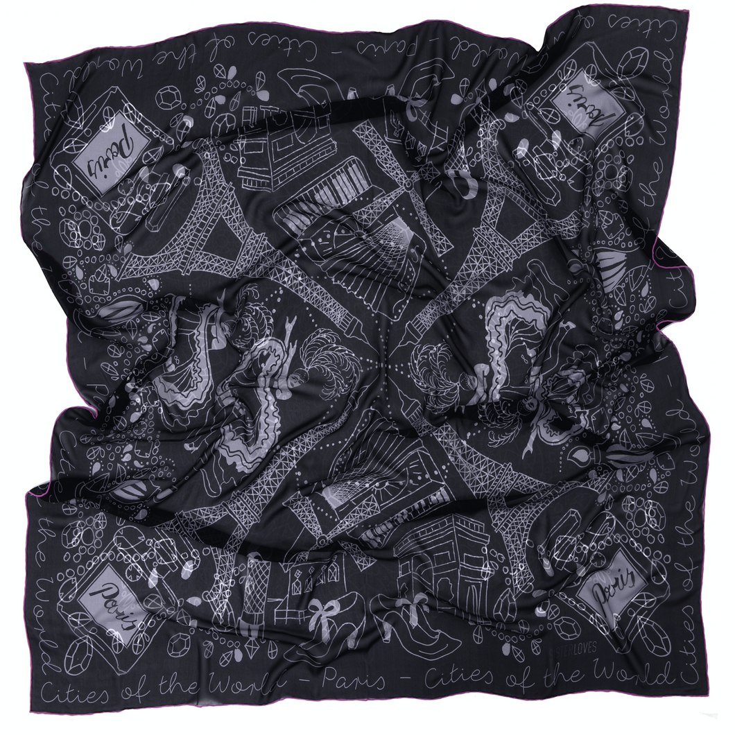 Cities of the World Paris Neckerchief