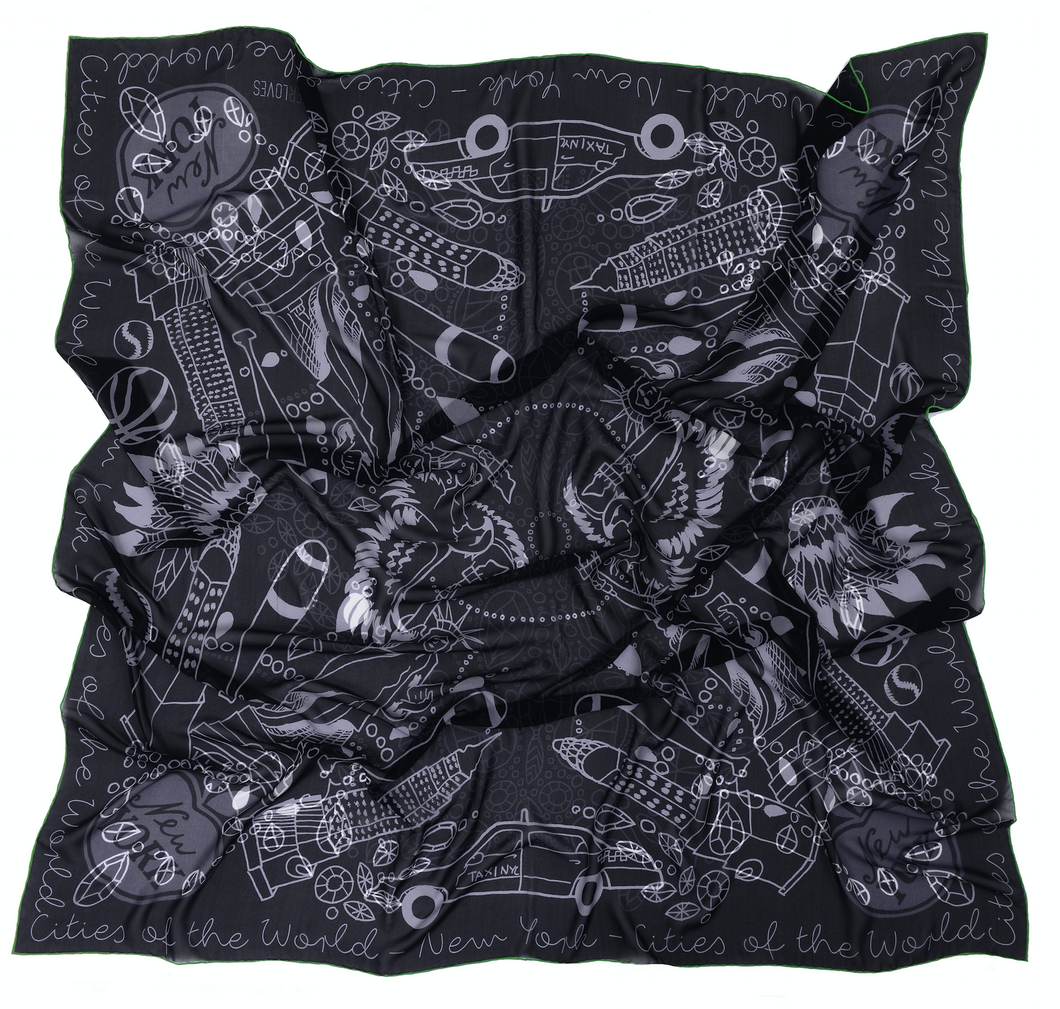 Cities of the World New York Scarf
