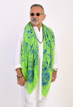 Load image into Gallery viewer, Cities of the World New York Green Scarf