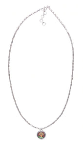 Maharaja and Maharani Sterling Silver Slub Bead Necklace