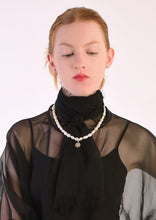 Load image into Gallery viewer, Rococo Large Freshwater Pearl Necklace with Antique Indian Amulet